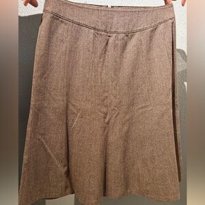 Classic A-Line Brown Women's Skirt